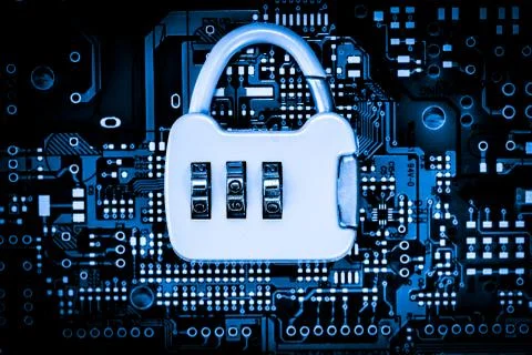Close up of Electronic Circuits in Technology on  Mainboard Фото