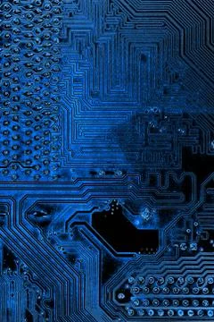 Close up of Electronic Circuits in Technology on  Mainboard Stock-Fotos