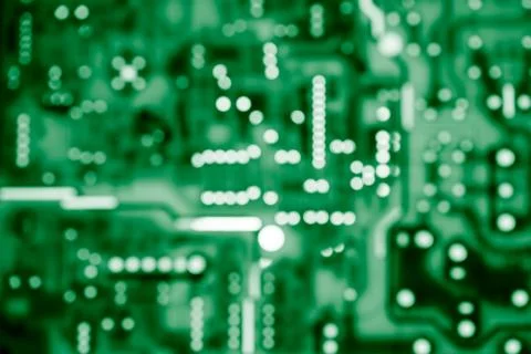 Close up of Electronic Circuits in Technology on  Mainboard Stock Photos