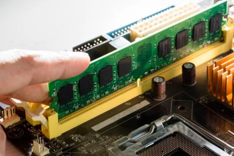 Close up of Electronic Circuits in Technology on  Mainboard Фото