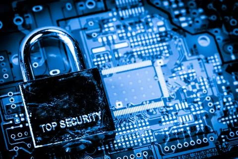 Close up of Electronic Circuits in Technology on  Mainboard Stock-Fotos