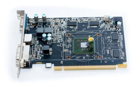 Close up of Electronic Circuits in Technology on  Mainboard Stock-Fotos