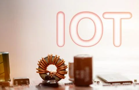 Close up of Electronic Circuits in Technology on  Mainboard Stock Photos