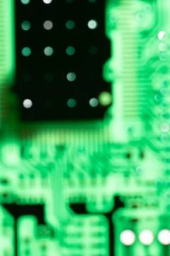 Close up of Electronic Circuits in Technology on  Mainboard Stock-Fotos