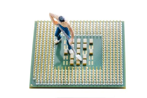 Close up of Electronic Circuits in Technology on  Mainboard Stock-Fotos