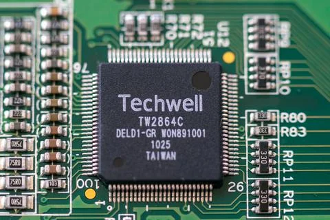 Close-up of electronic components Stock Photos