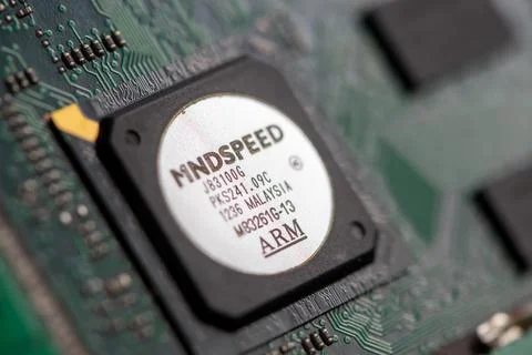 Close-up of electronic components Stock Photos