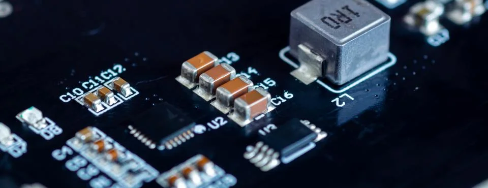 Close-up electronics circuit board Stock Photos