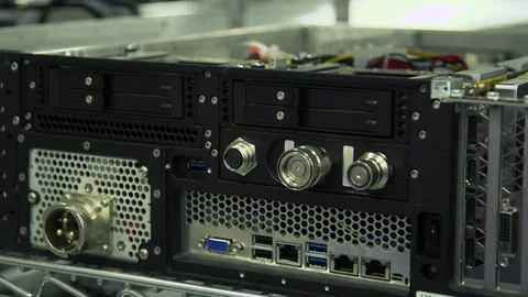 A close up of electronics Stock Footage 155534703