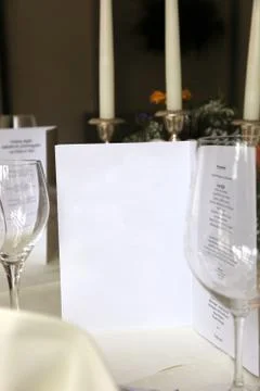 Close-up from an elegant stylish restaurant Stock Photos