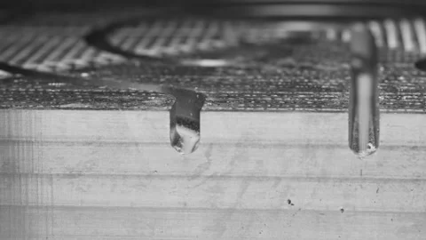 Close-up of element of part made with computer numerical control Video stock 166825279