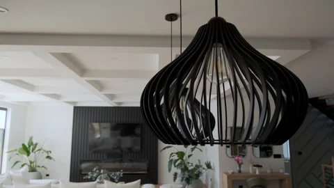 Close up Elements of Modern Luxurious Kitchen Interior Design in a newly Video stock 243753450