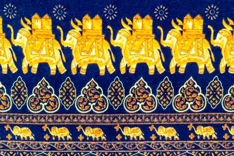 Close up elephant  decorative pattern Stock Photos