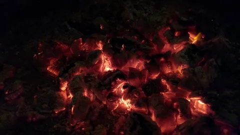 Close up Embers Stock-Footage 205257273