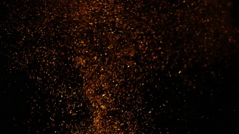Close Up Embers Particles 1 Stock Footage 149984727
