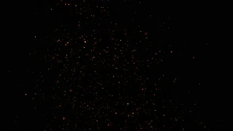 Close Up Embers Particles 6 Stock Footage 149984492
