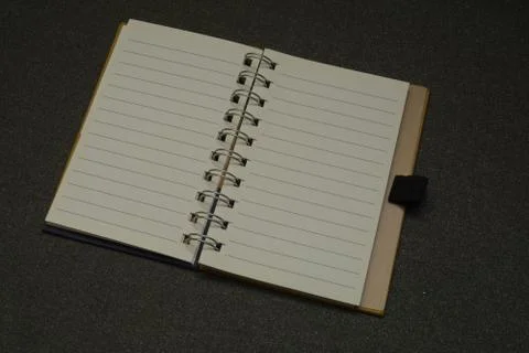 Close up empty book. Stock Photos