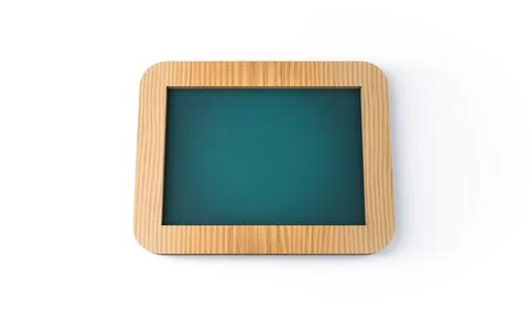 Close up empty chalkboard mock up Stock Illustration