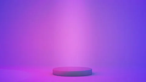 Close up empty circle podium Stock Footage 196681282