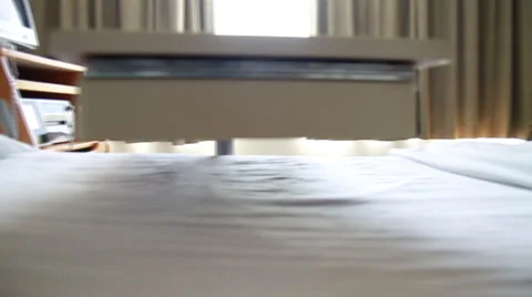 Close Up of Empty Hosptial Bed Stock Footage 41236917