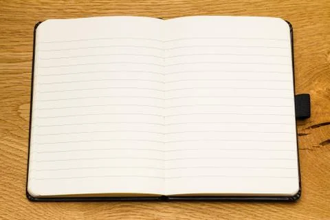 Close up empty pages notebook copy space Stock Photos