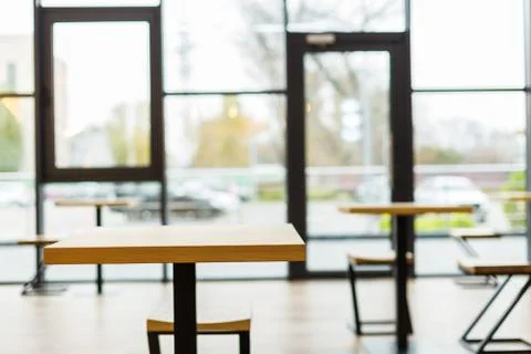 Close of an empty table Stock Photos