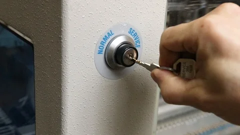 A close-up Enabling Server Mode Stock Footage 125306013