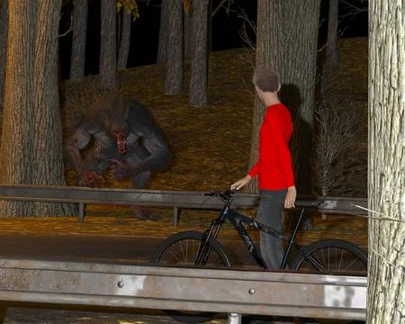 Close Encounters of the Cryptid Kind Ilustración de archivo