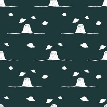 Close Encounters Surface Pattern Illustrazione stock