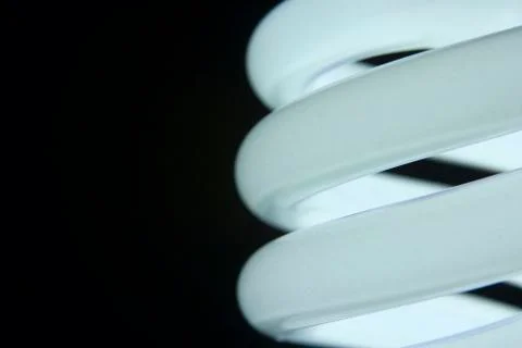Close Up Of Energy Efficient Light Bulb Stock Photos
