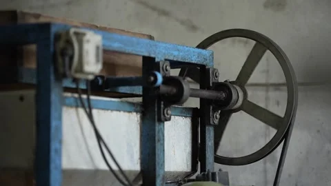 Close up of an engine in the factory Stock Footage 261931021