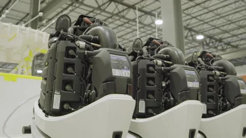A close up of an engine Stock Footage 155537747
