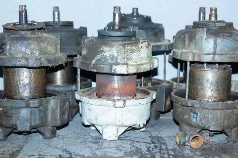 Close up of a engine Stock Photos