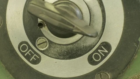 Close-up of an engineer turning on a drill Video stock 85076461