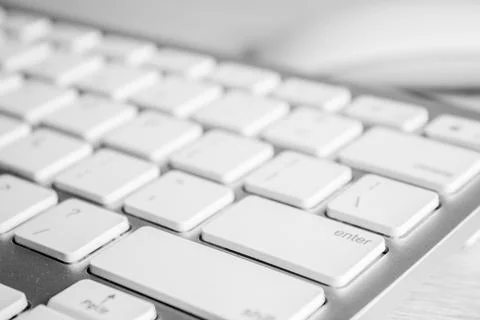 Close up of 'enter' on keyborad button Stock Photos