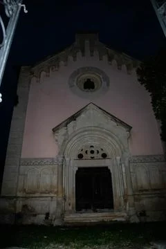 Close-up to the entry of the crypt Stock Photos