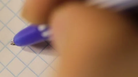 Close-up of the entry in Note book, intelligent student studying Stock Footage 68910179