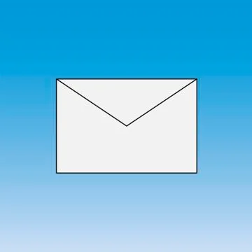 Close envelope thin icon Stock Illustration
