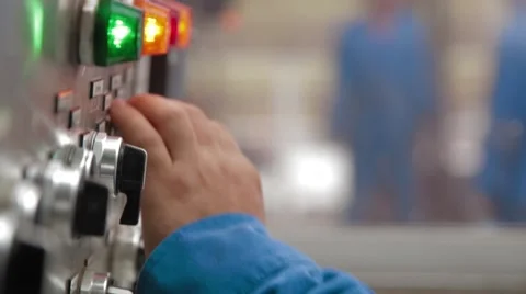 Close Up of equipment being handled by an oil and gas Worker Stock Footage 45236582