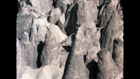 Close-Up of Eroded Rocks Stock Footage 278100955