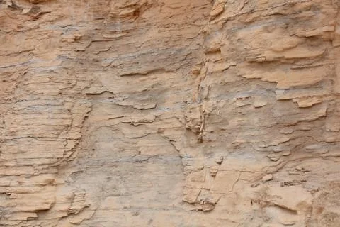Close Up of Eroded Sedimentary Rock Surface Foto stock