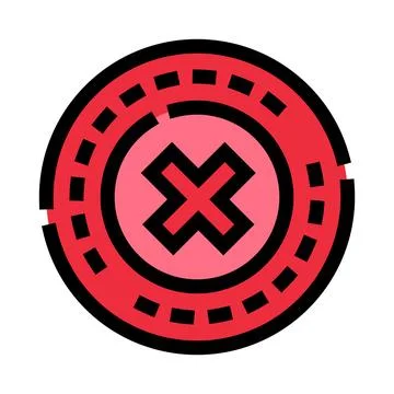 Close error cross symbol for digital interface Illustrazione stock