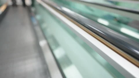 Close up of escalator Stock Footage 163677391