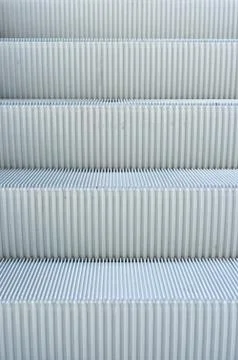 Close up of escalator steps Stock Photos