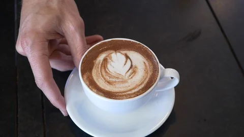 Close-up of espresso chocolate coffee. Stock Footage 100646210