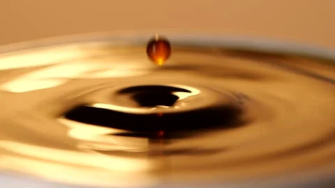 Close-up of Espresso coffee drop into the filled Cup Stockbeeldmateriaal 149232668