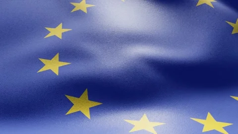 Close-up European flag Stock-Footage 276497323