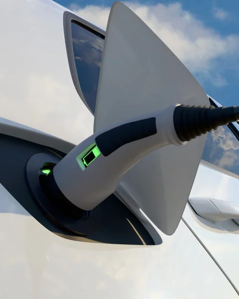 Close-up of EV charging station for electric vehicles Video stock 302291457