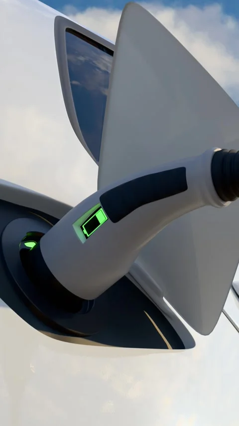 Close-up of EV charging station for electric vehicles Stock Footage 302291460