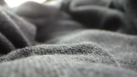 A close-up exploration of cloth, with the camera capturing every detail of .. Stock Footage 259229722